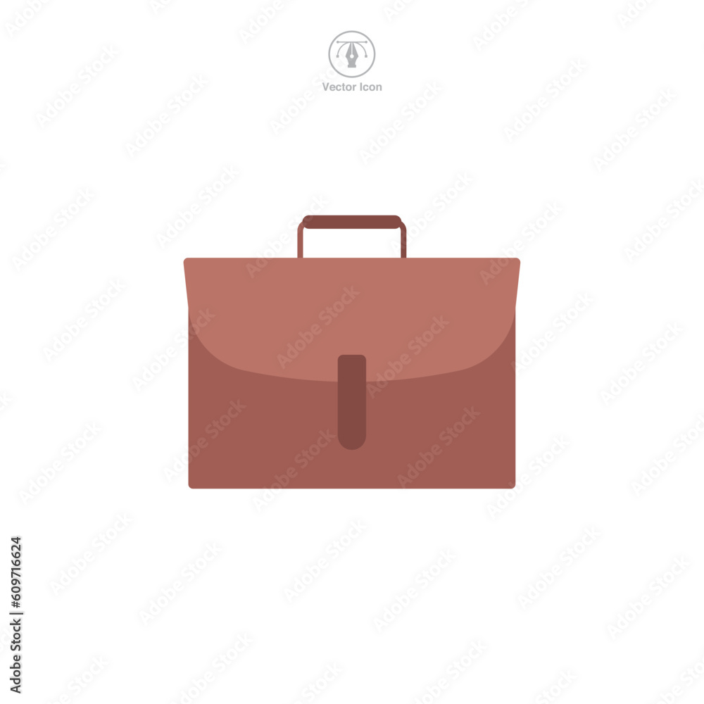 Briefcase icon symbol template for graphic and web design collection logo vector illustration Briefcase icon symbol template for graphic and web design collection logo vector illustration