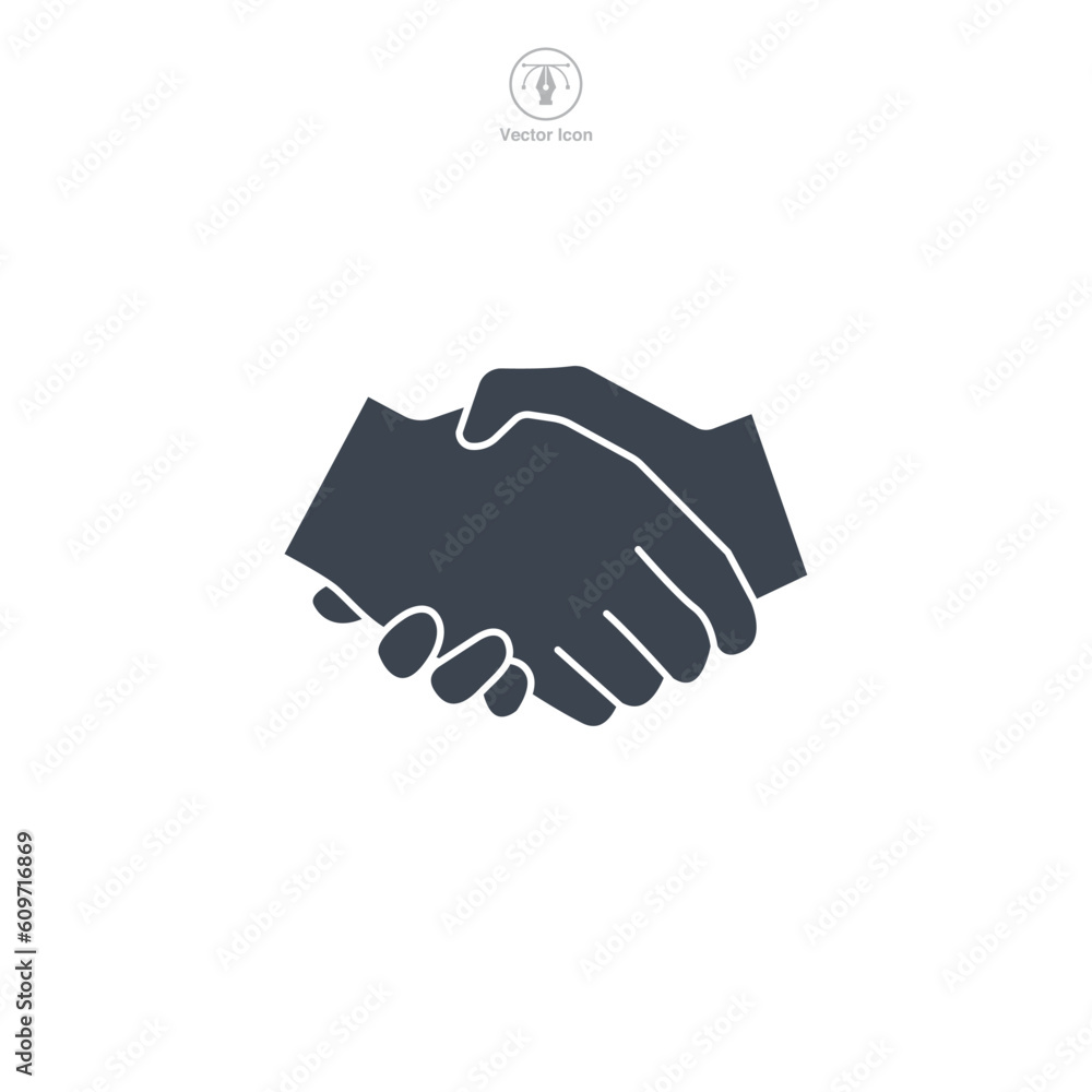 Handshake icon symbol template for graphic and web design collection logo vector illustration Handshake icon symbol template for graphic and web design collection logo vector illustration