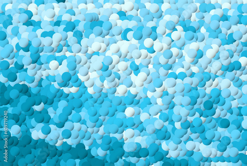 3D  geometric abstract background. Abstract white and blue paper geometric circles shape  with drop shadows on white background. Modern elegant simple circles texture. 