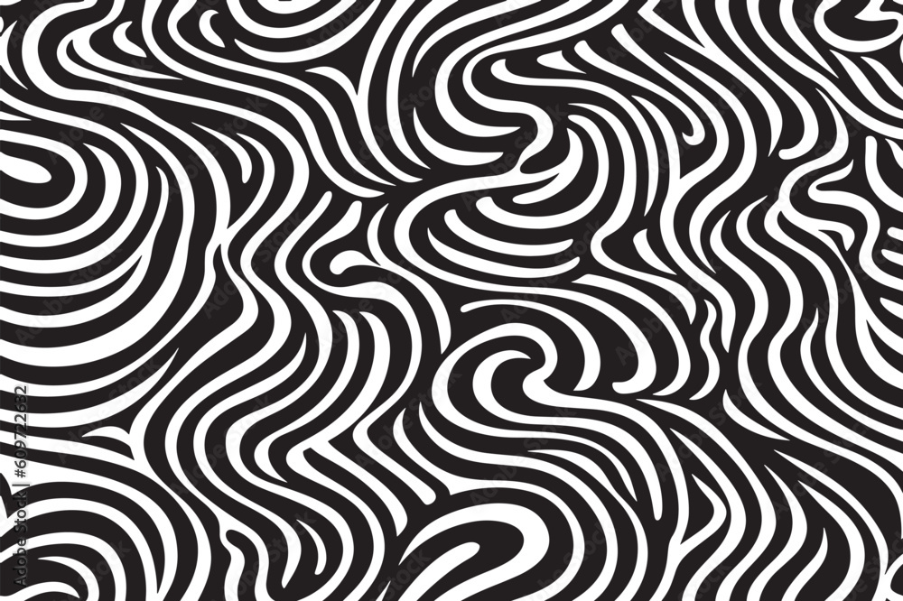 Simple black and white abstract seamless pattern