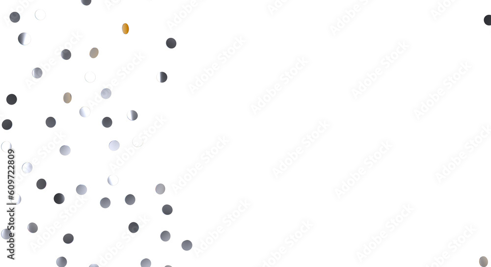 Multicolored confetti on white - Silver Holographic PNG Multicolored confetti on white - Silver Holographic PNG