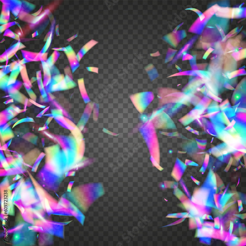 Cristal Confetti. Disco Abstract Wallpaper. Unicorn Art. Carnival Effect. Laser Prism. Glitch Tinsel. Glitter Foil. Violet Blur Glare. Purple Cristal Confetti