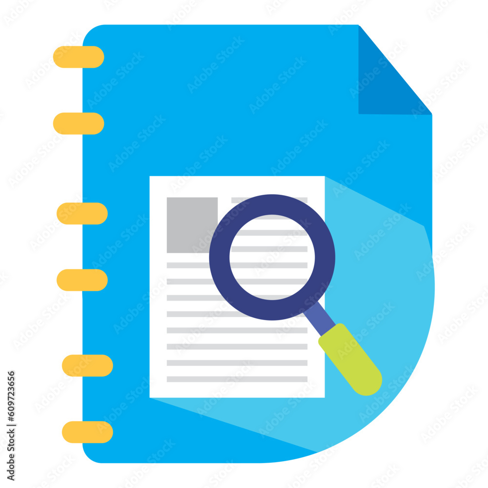 vector icon of a magnifying glass with a leaf on a blue background vector icon of a magnifying glass with a leaf on a blue background