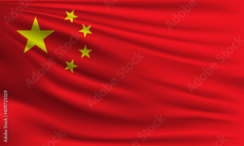 Vector flag of China