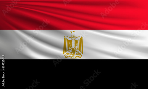 Vector flag of Egypt