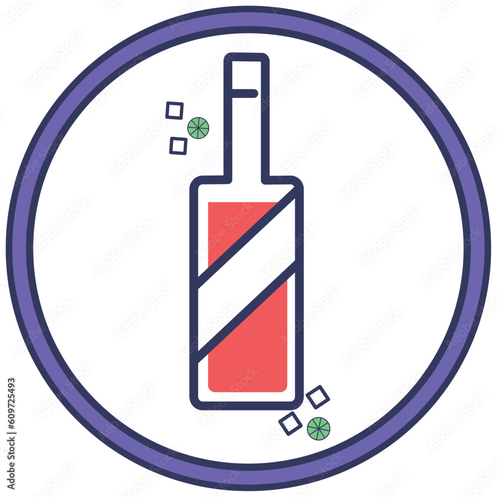 drink icon vector image with white background and purple border drink icon vector image with white background and purple border