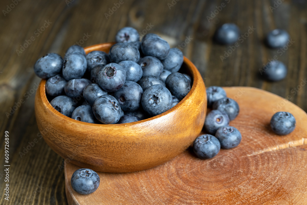 Ripe blueberries on the table Ripe blueberries on the table