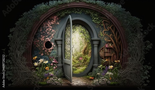 open door to the world of dreams