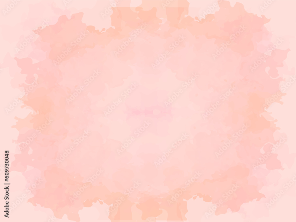 Fototapeta premium Watercolor artistic painted invitation colorful abstract background. Vector illustration design light cloudy template for wedding invitation.