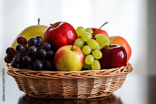 basket of fruits. Generative AI