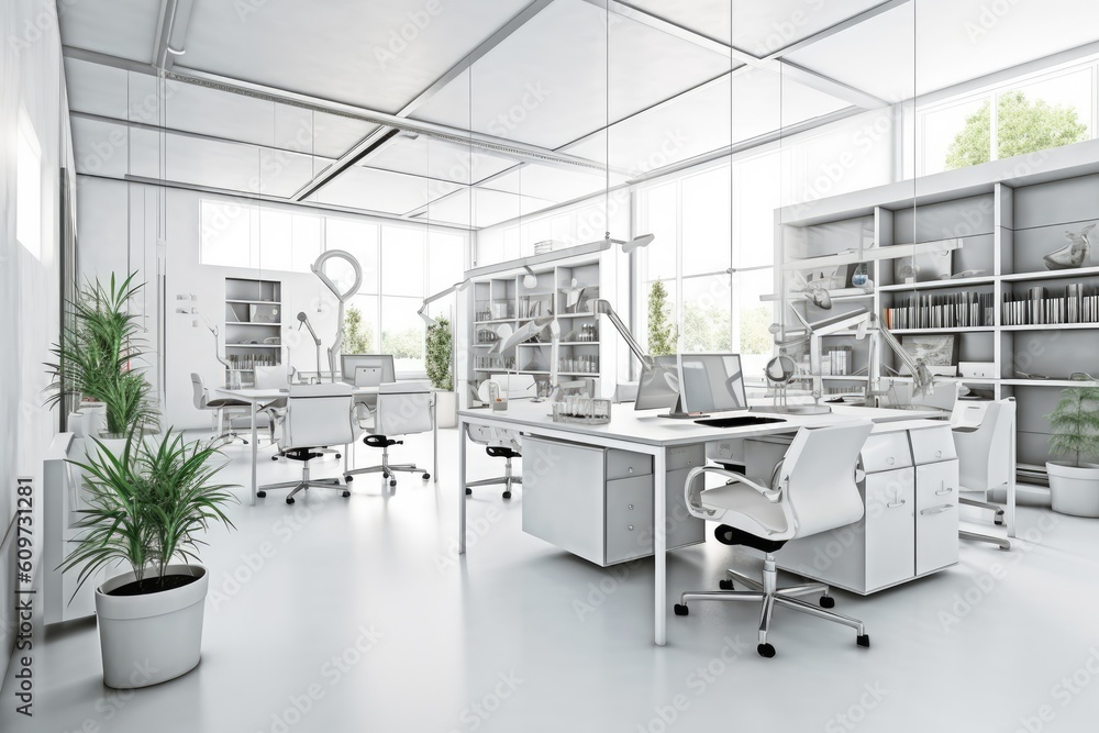 photo of design a functional office for medical Generated AI photo of design a functional office for medical Generated AI