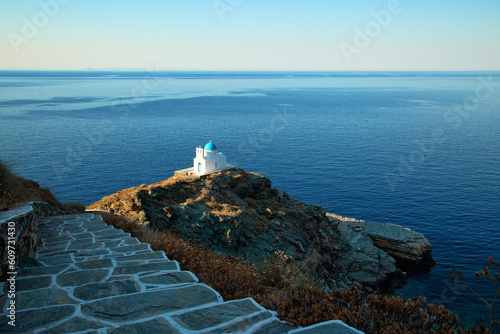 Church of the seven martyrs in Sifnos in Greece photo