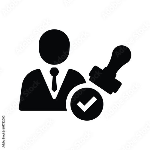 People allow, approve icon.