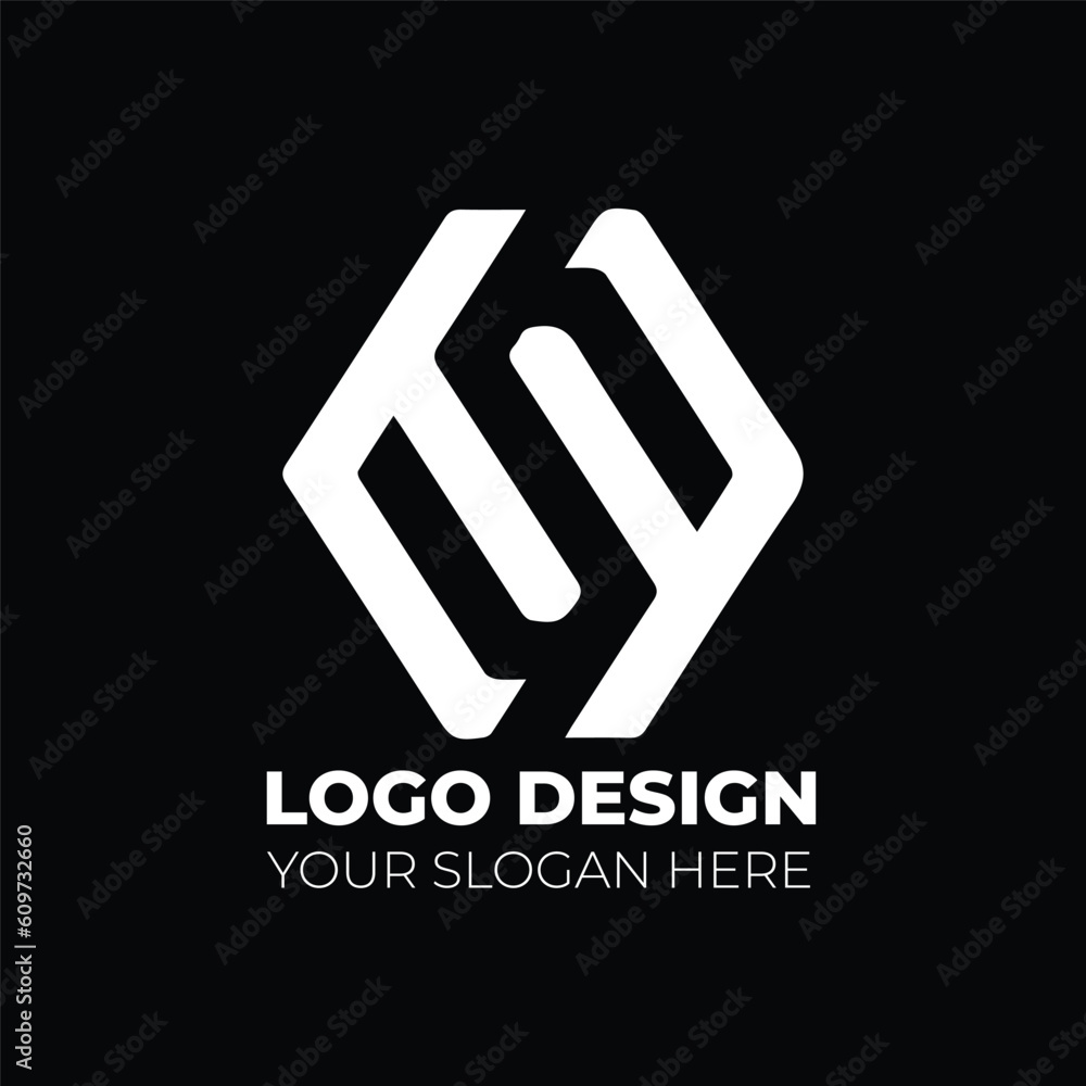 Trendy monogram logo for gym, sports and fitness brands Trendy monogram logo for gym, sports and fitness brands