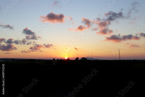 Clouds and lovely sky at Sunset in Santa Pola