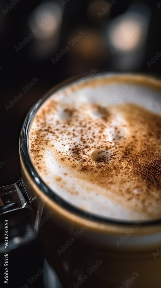 Macro Photography of a Coffee Cup, Ultra Detailed. Commercial Photography. Generative AI. Macro Photography of a Coffee Cup, Ultra Detailed. Commercial Photography. Generative AI.