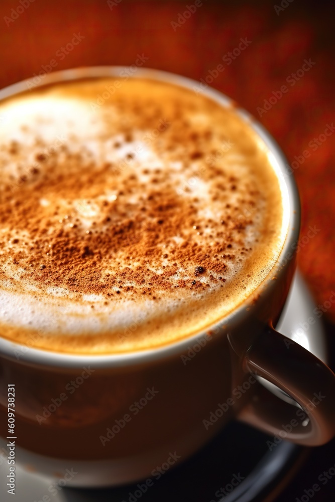 Macro Photography of a Coffee Cup, Ultra Detailed. Commercial Photography. Generative AI. Macro Photography of a Coffee Cup, Ultra Detailed. Commercial Photography. Generative AI.
