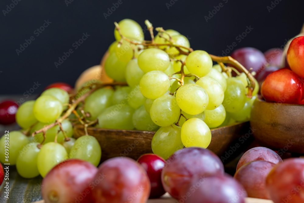Large ripe grapes on the table Large ripe grapes on the table