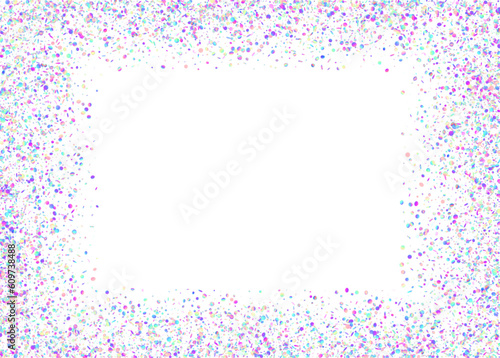 Neon Glitter. Carnival Texture. Party Realistic Wallpaper. Disco Element. Violet Retro Background. Bright Foil. Unicorn Art. Kaleidoscope Effect. Pink Neon Glitter