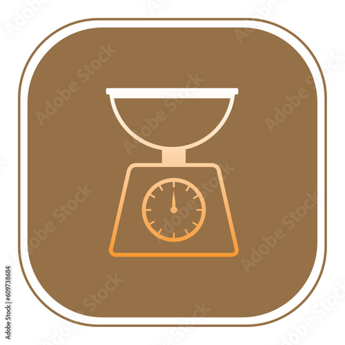 gramera vector icon with brown background