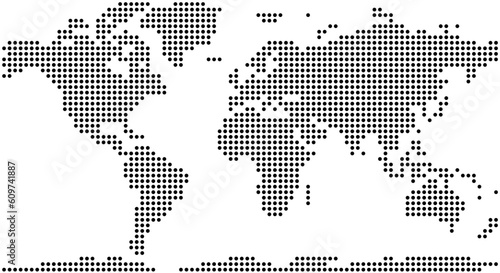 dotted world map