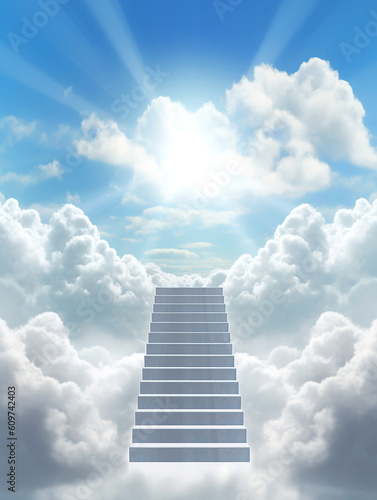 path to heaven, the concept of enlightenment or knowledge of faith in God, generative ai