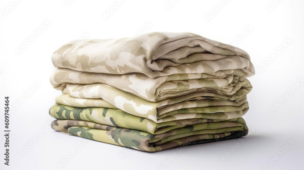 Fashionably Camouflaged: Stacked Fabric. Generative AI Fashionably Camouflaged: Stacked Fabric. Generative AI