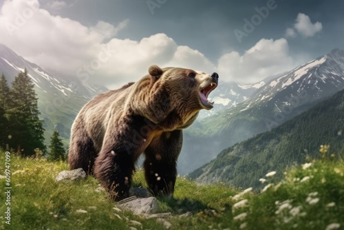 Bear in the mountains, Alpes