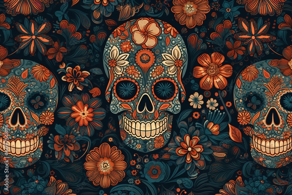 traditional mexican skull calaca or calavera traditional mexican skull calaca or calavera