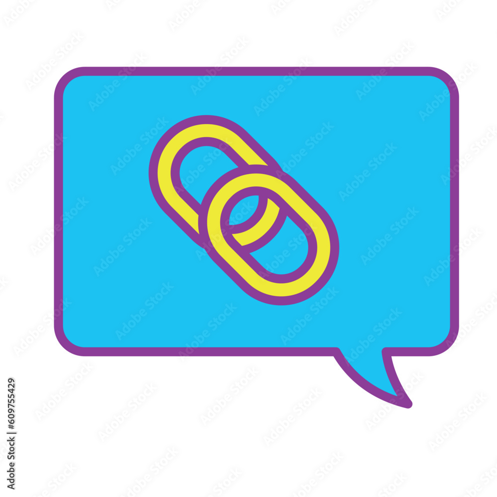 Vector image of speech bubbles icon with white background Vector image of speech bubbles icon with white background
