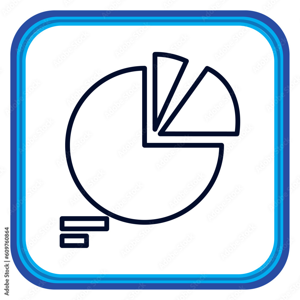 Vector image of a statistical graphs icon with a white background Vector image of a statistical graphs icon with a white background