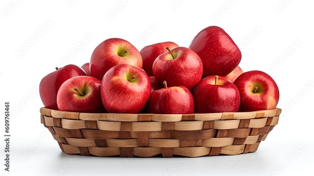 summertime red crispy apples in a basket summertime red crispy apples in a basket