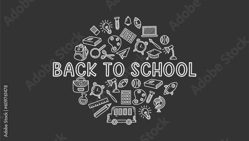 learning and education theme seamless pattern background