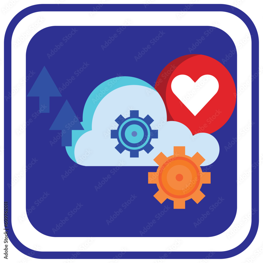 Search Engine Optimization vector icon with blue background and lined border Search Engine Optimization vector icon with blue background and lined border