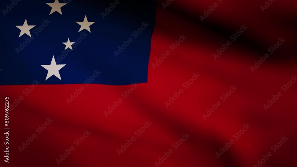 Samoa waving flag Samoa waving flag