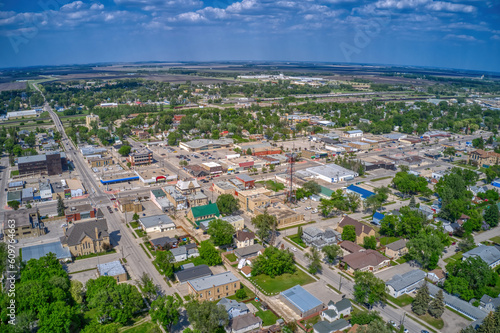Aerial View of Portage la Prairie, Manitoba during Summer photo