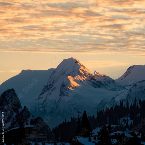 mountain, sky, landscape, mountains, snow, nature, alps, sunrise, travel, sunset, winter, clouds, peak, cloud, sun, high, hill, panorama, rock, view, scenery, alpine, white, summer, range