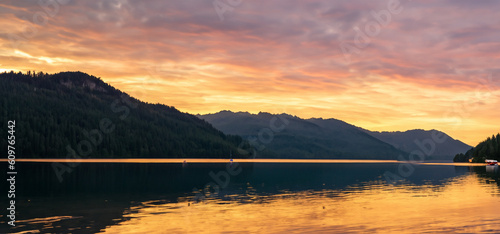 sunset, sky, water, lake, sunrise, landscape, sea, sun, clouds, nature, mountain, cloud, orange, ocean, mountains, reflection, dusk, evening, blue, dawn, beautiful, summer, calm, sundown, beach