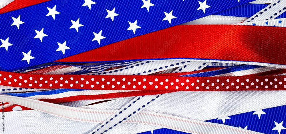 Red, White and Blue Ribbons