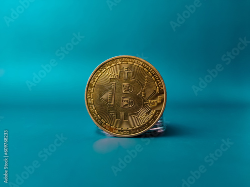 Golden bitcoin or digital coin