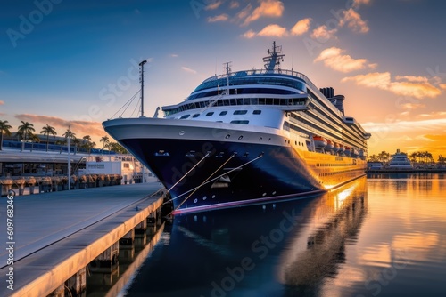 _cruise_ship_docked_at_a_pier © Alexander Mazzei 