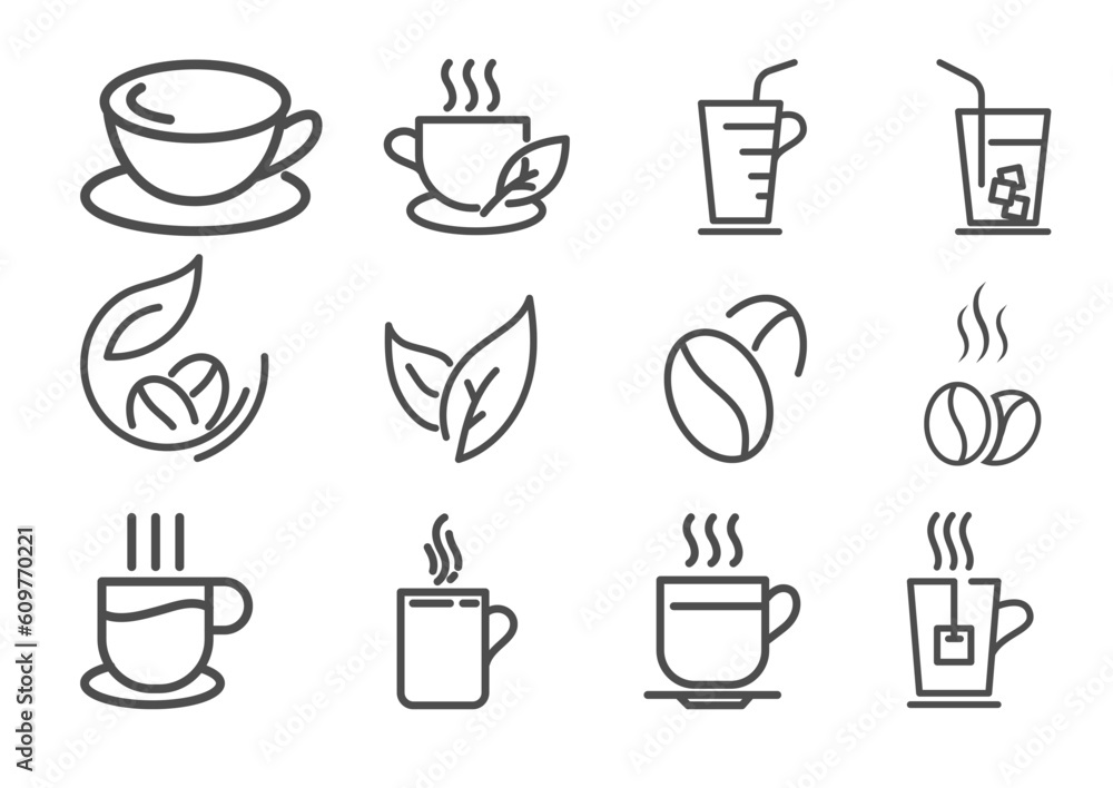 Hot and cold coffee drinks icon vector illustration. Hot and cold coffee drinks icon vector illustration.