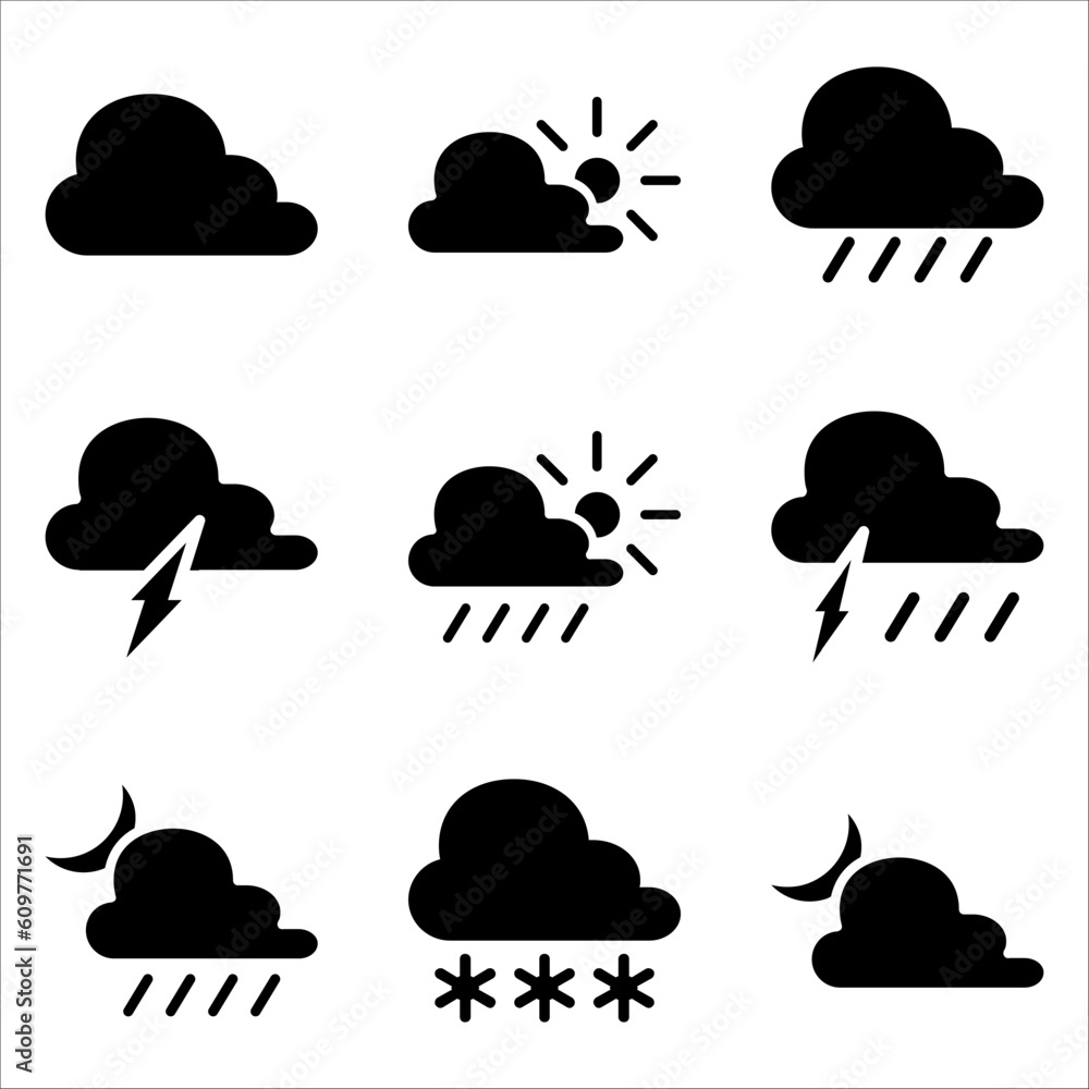 Weather icon, Weather icon vector for website design, app, UI. vector illustration on white background.. Weather icon, Weather icon vector for website design, app, UI. vector illustration on white background..