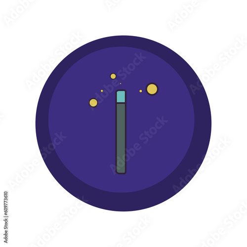 magic wand vector icons with purple background and blue border
