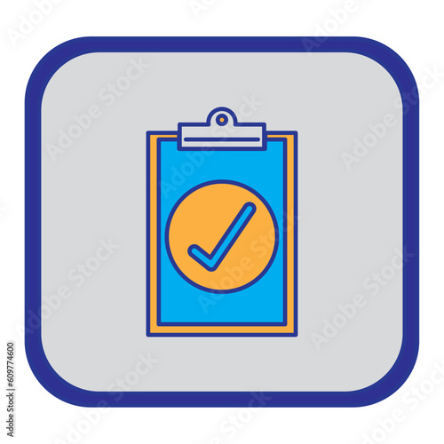 vector icon of a notebook with gray background