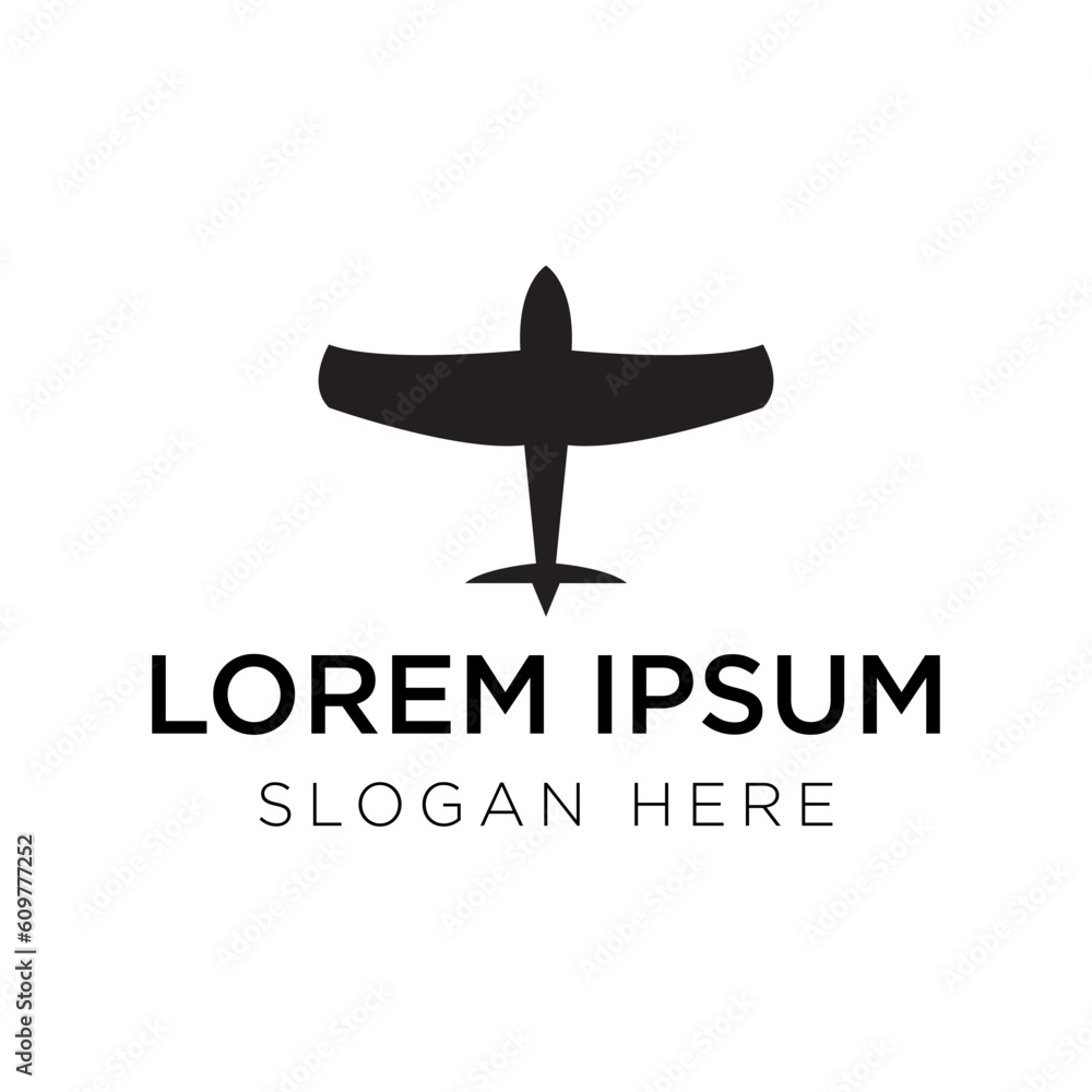 plane logo vector illustration isolated on white background plane logo vector illustration isolated on white background