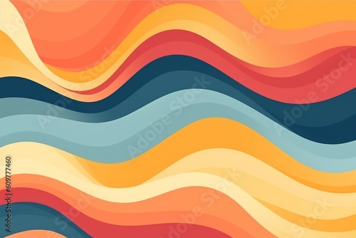 Abstract bright and colorful waves background or backdrop. AI generated, human enhanced.