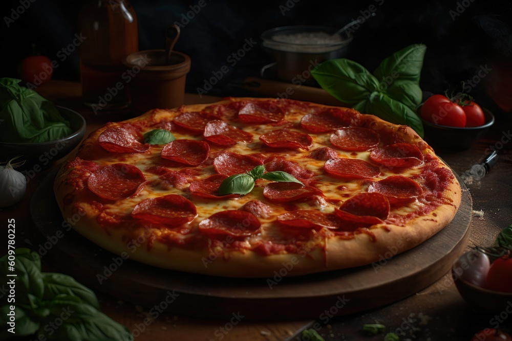 Pepperoni pizza - generative ai