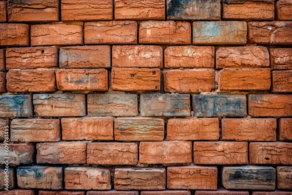 Obraz premium photo of red brick background wallpaper Generated AI