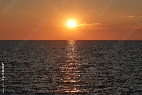 Sunset over sea